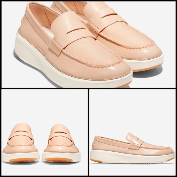 Cole Haan GrandPrø Topspin Vachetta Leather Barley Beige Ivory Penny Loafer 7M main image 4